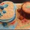 30 Surf and tree themed birthday cake