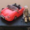 Red spitfire car cake